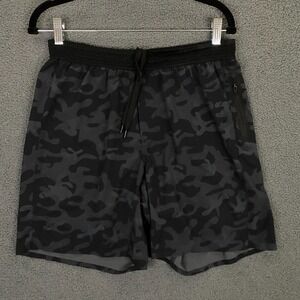 Ten Thousand Session Short Mens Medium Camo Lined Stretch Drawstring Run Train